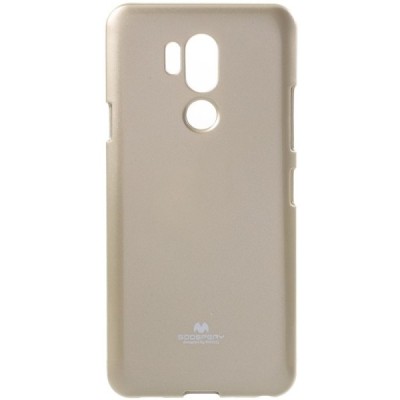 LG G7 ThinQ auksinis Mercury kieto silikono (TPU) dėklas / Priedai.lt