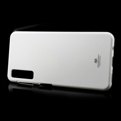 Samsung Galaxy A7 2018 (A750) Mercury baltas kieto silikono (TPU) dėklas / Priedai.lt