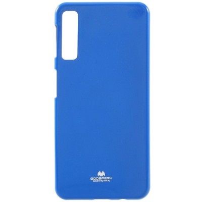 Samsung Galaxy A7 2018 (A750) Mercury tamsiai mėlynas kieto silikono (TPU) dėklas / Priedai.lt