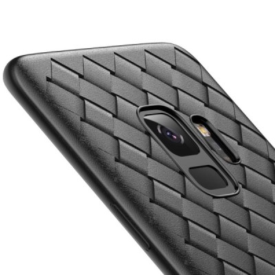 „Baseus“ Weaving Samsung Galaxy S9 (G960) juodas kieto silikono dėklas / Priedai.lt