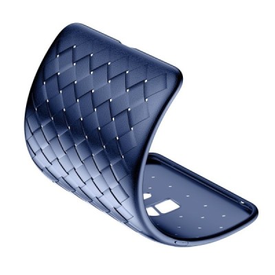 „Baseus“ Weaving Samsung Galaxy S9 (G960) mėlynas kieto silikono dėklas / Priedai.lt