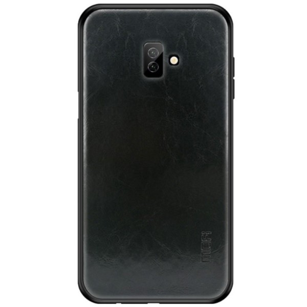 „Mofi“ Pu Leather dėklas - juodas (Galaxy J6+ 2018)
