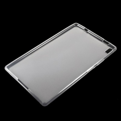 Lenovo Tab4 8 Plus (TB-8704F/N) kieto silikono (TPU) matinis dėklas skaidrus - nugarėlė / Priedai.lt