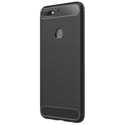 Huawei Honor 7C kieto silikono TPU juodas dėklas - nugarėlė / Priedai.lt