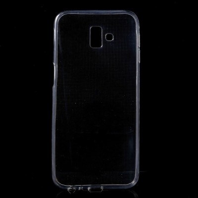 Samsung Galaxy J6+ 2018 (J610) skaidrus (permatomas) kieto silikono TPU ploniausias pasaulyje dėklas / Priedai.lt