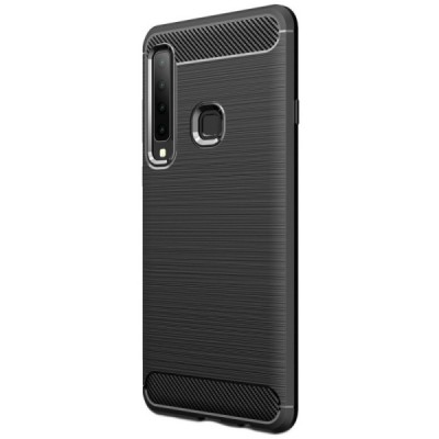 Samsung Galaxy A9 2018 (A9 Star Pro) „Carbon“ kieto silikono TPU juodas dėklas - nugarėlė / Priedai.lt