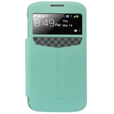 Samsung Galaxy S4 Baseus Elegance atverčiamas žalias dėklas / Priedai.lt