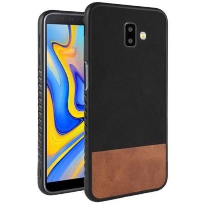 „Bi-Color“ Splicing Samsung Galaxy J6+ 2018 (J610F) rudas, juodas odinis dėklas / Priedai.lt