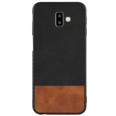 „Bi-Color“ Splicing Samsung Galaxy J6+ 2018 (J610F) rudas, juodas odinis dėklas / Priedai.lt