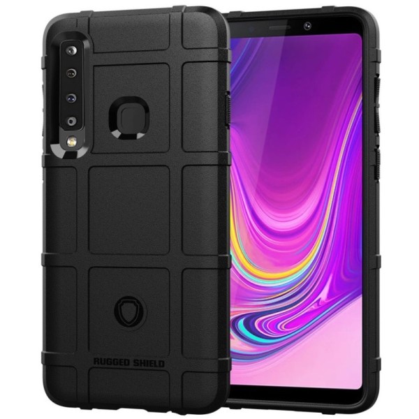 „Square“ Grid kieto silikono (TPU) dėklas - juodas (Galaxy A9 2018)
