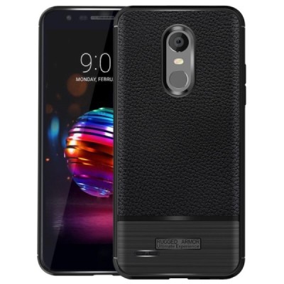 LG K11 2018 (X410EO) „FOCUS“ kieto silikono TPU juodas dėklas - nugarėlė / Priedai.lt