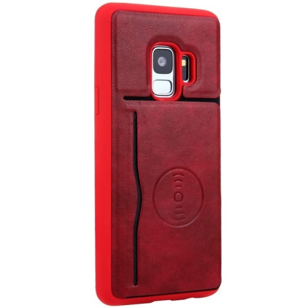 „Kickstand“ Card Holder dėklas - raudonas (Galaxy S9)