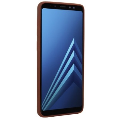 „Kickstand“ Card Holder Samsung Galaxy S9 (G960) rudas odinis dėklas / Priedai.lt
