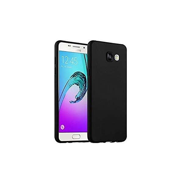 Kieto silikono (TPU) matinis dėklas - juodas (Galaxy A5 2016)