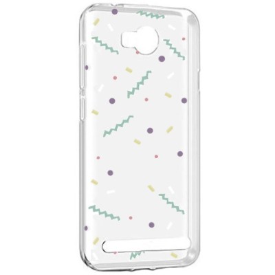 „Pattern“ raštuotas skaidrus kieto silikono Huawei Y3 II (Huawei Y3 2) dėklas / Priedai.lt