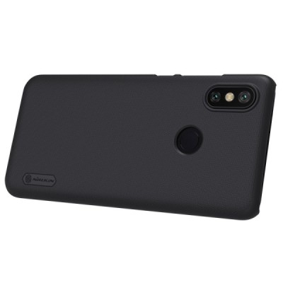 Xiaomi Mi 6X (Xiaomi Mi A2) Nillkin Frosted Shield juodas plastikinis dėklas / Priedai.lt
