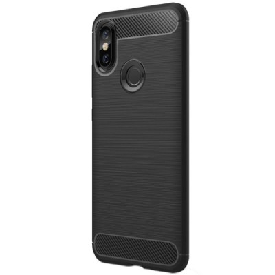 Xiaomi Mi 6X (Xiaomi Mi A2) kieto silikono TPU juodas dėklas - nugarėlė / Priedai.lt