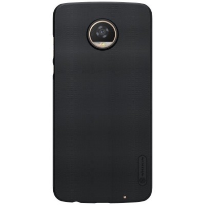 Motorola Moto Z2 Play Nillkin Frosted Shield juodas plastikinis dėklas / Priedai.lt