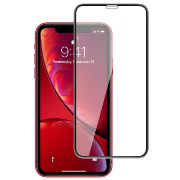 „Mocolo“ Tempered Glass apsauginis ekrano stiklas 0.26 mm - juodas (iPhone Xr / 11)