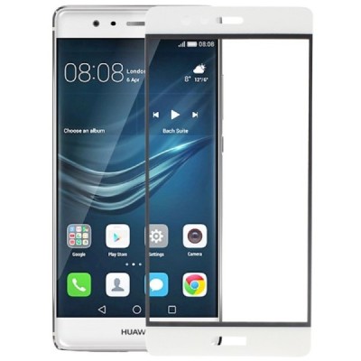 Huawei P9 (Huawei Ascend P9) „Calans“ 9H Tempered Glass sustiprintos apsaugos baltas pilnai dengiantis apsauginis ekrano stiklas
