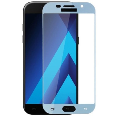 Samsung Galaxy A5 2017 (A520) „Imak“ 9H Tempered Glass sustiprintos apsaugos mėlynas pilnai dengiantis apsauginis ekrano stiklas
