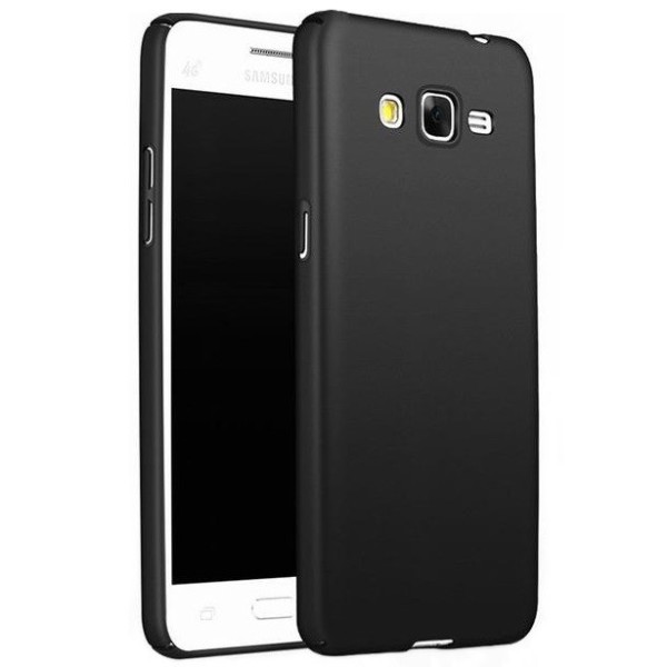 Kieto silikono matinis dėklas - juodas (Galaxy J5 2015)