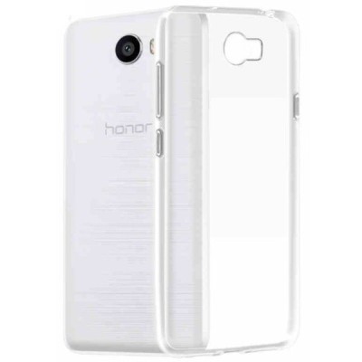 Huawei Y5 II (Huawei Y5 2, Huawei Honor 5, Huawei Honor Play 5, Huawei Honor 5 Play) kieto silikono TPU skaidrus, dėklas - nugar
