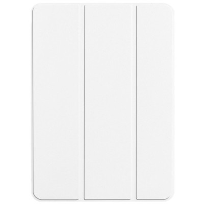 Apple iPad Pro 11 (2018, 1-os kartos) atverčiamas baltas odinis dėklas - knygutė | Priedai.lt