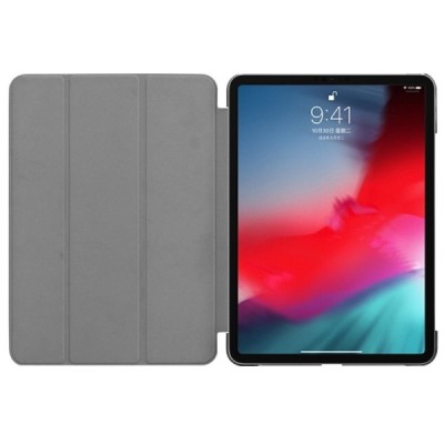 Apple iPad Pro 11 (2018, 1-os kartos) atverčiamas auksinis odinis dėklas - knygutė | Priedai.lt