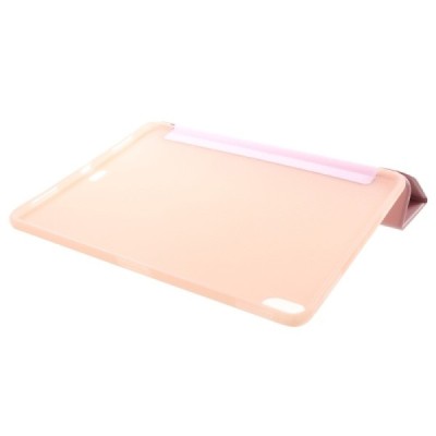 Apple iPad Pro 11 (2018, 1-os kartos) „Shell“ atverčiamas rožinis silikoninis dėklas - knygutė | Priedai.lt
