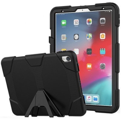 Apple iPad Pro 11" (2018, 1-os kartos) sustiprintos apsaugos dėklas - juodas - nugarėlė | Priedai.lt