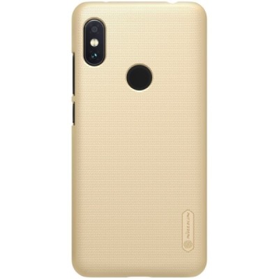 Xiaomi Redmi Note 6 Pro Nillkin Frosted Shield auksinis plastikinis dėklas / Priedai.lt