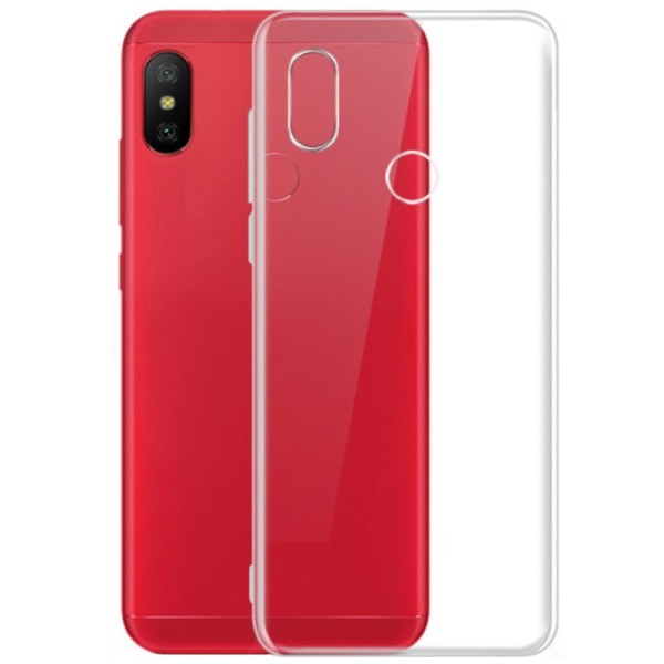 Kieto silikono (TPU) dėklas - skaidrus (Redmi Note 6 Pro)