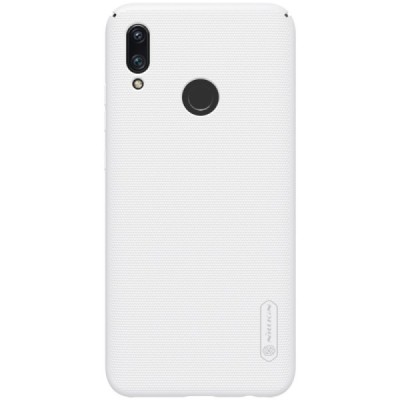 Nillkin Frosted Shield Huawei P smart 2019 (Honor 10 Lite) baltas plastikinis dėklas / Priedai.lt