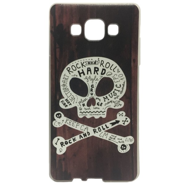 „Skull“ kieto silikono (TPU) dėklas - rudas (Galaxy A5 2015)