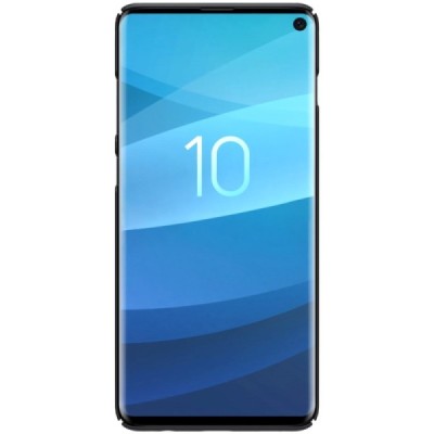 Samsung Galaxy S10 (G973) Nillkin Frosted Shield juodas plastikinis dėklas / Priedai.lt