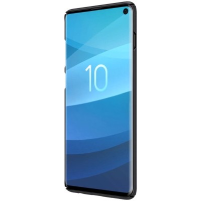Samsung Galaxy S10 (G973) Nillkin Frosted Shield juodas plastikinis dėklas / Priedai.lt