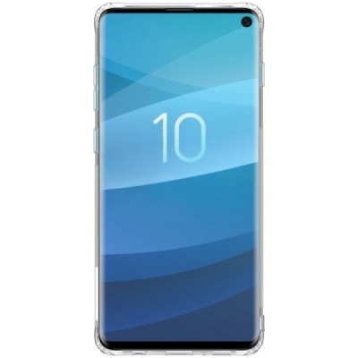 Samsung Galaxy S10 (G973) Nillkin Nature plonas skaidrus (permatomas) silikoninis TPU bespalvis dėklas / Priedai.lt