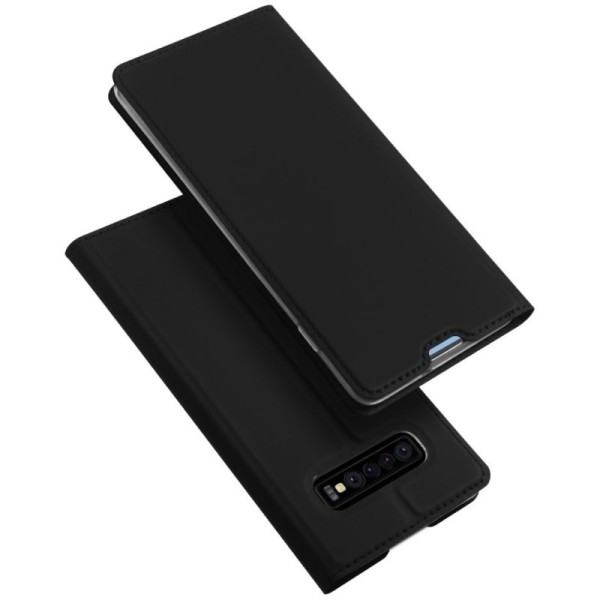 „Dux Ducis“ Skin atverčiamas dėklas - juodas (Galaxy S10)