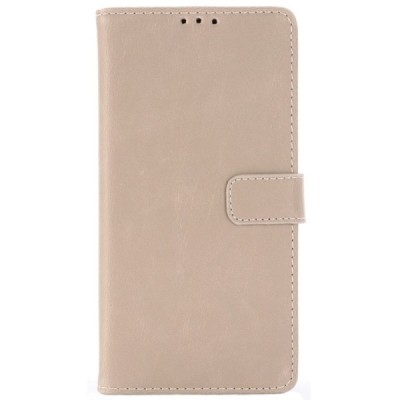 Samsung Galaxy S10 (G973) atverčiamas smėlio spalvos odinis retro dėklas - piniginė / Priedai.lt