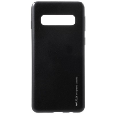 Samsung Galaxy S10 (G973) Mercury juodas kieto silikono tpu dėklas - nugarėlė / Priedai.lt