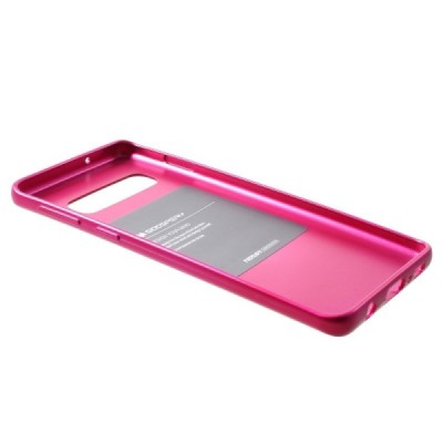 Samsung Galaxy S10 (G973) Mercury tamsiai rožinis kieto silikono tpu dėklas - nugarėlė / Priedai.lt
