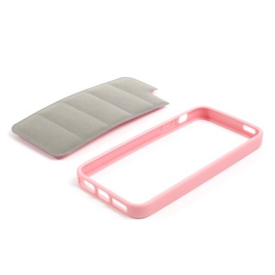Rožinis „Infisens“ silikoninis Apple iPhone SE (5, 5s) dėklas / Priedai.lt
