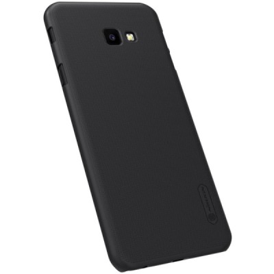 Samsung Galaxy J4+ (J400F) Nillkin Frosted Shield juodas plastikinis dėklas / Priedai.lt
