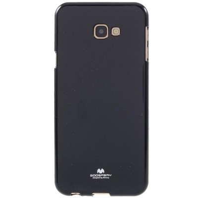 Samsung Galaxy J4+ (J400F)  Mercury juodas kieto silikono TPU dėklas - nugarėlė / Priedai.lt
