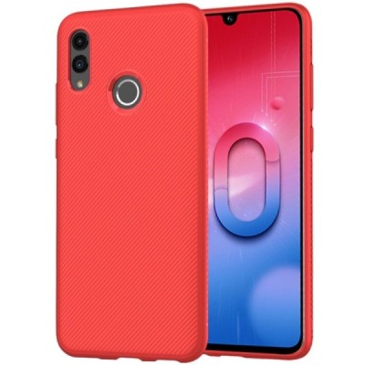 Huawei P smart 2019 (Honor 10 Lite) „Lenuo“ kieto silikono TPU raudonas dėklas - nugarėlė / Priedai.lt