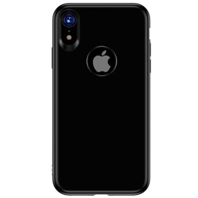„TOTU“ Soft Frosted Apple iPhone Xr juodas silikoninis dėklas / Priedai.lt