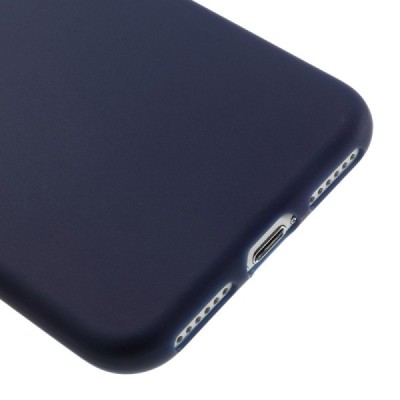 Apple iPhone 7 (iPhone 8) mėlynas kieto silikono TPU ploniausias pasaulyje dėklas - nugarėlė / Priedai.lt