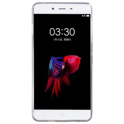 OnePlus X Nillkin Nature plonas skaidrus (permatomas) silikoninis TPU pilkas dėklas / Priedai.lt