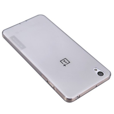 OnePlus X Nillkin Nature plonas skaidrus (permatomas) silikoninis TPU pilkas dėklas / Priedai.lt